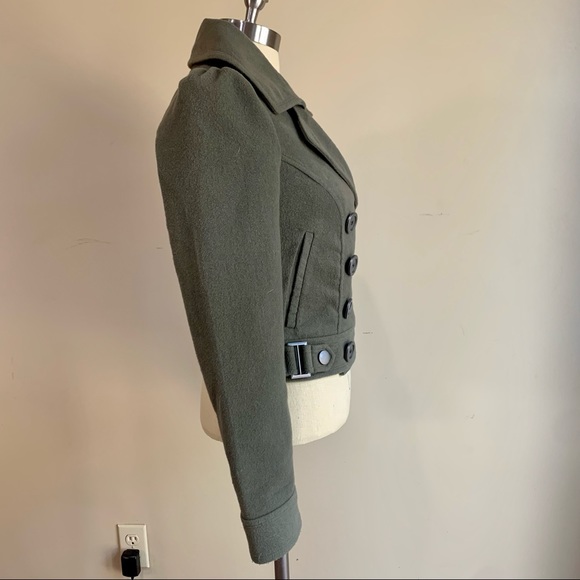 STS Blue Olive Green Cropped Peacoat - Picture 4 of 10